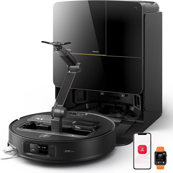 Servio Saros Z70 Robot Vacuum and Mop with OmniGrip robotic Arm