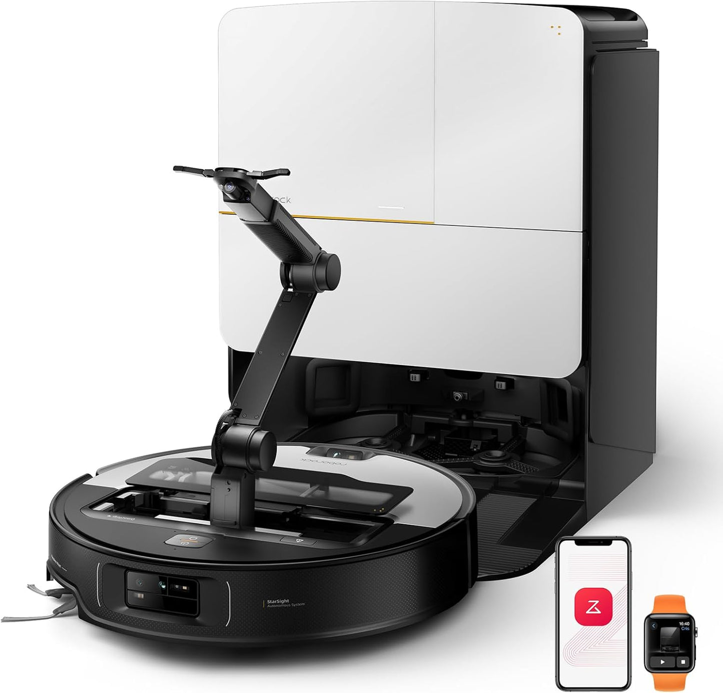 Servio Saros Z70 Robot Vacuum and Mop with OmniGrip robotic Arm