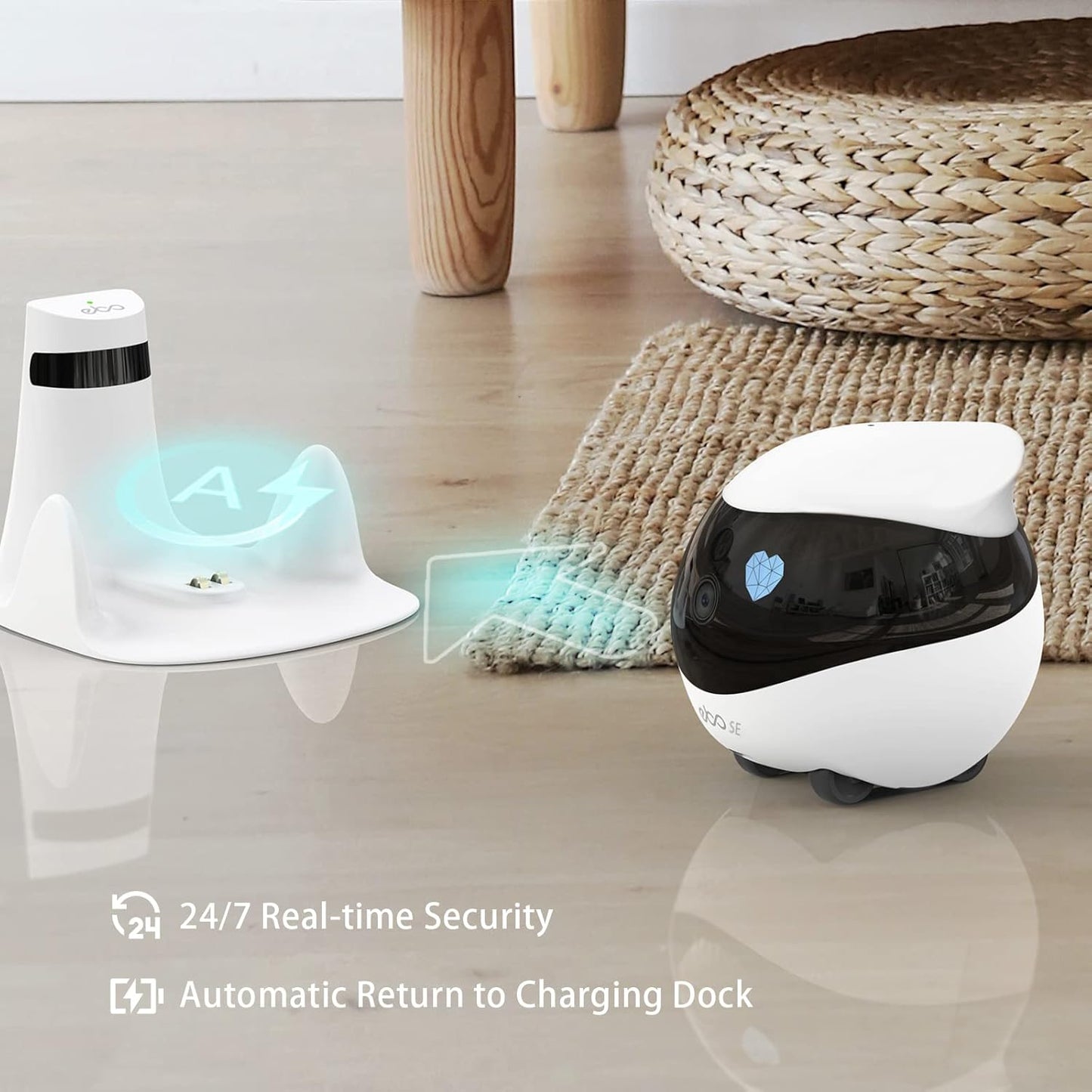Servio Remote Control Security Camera Robot with Charging Dock