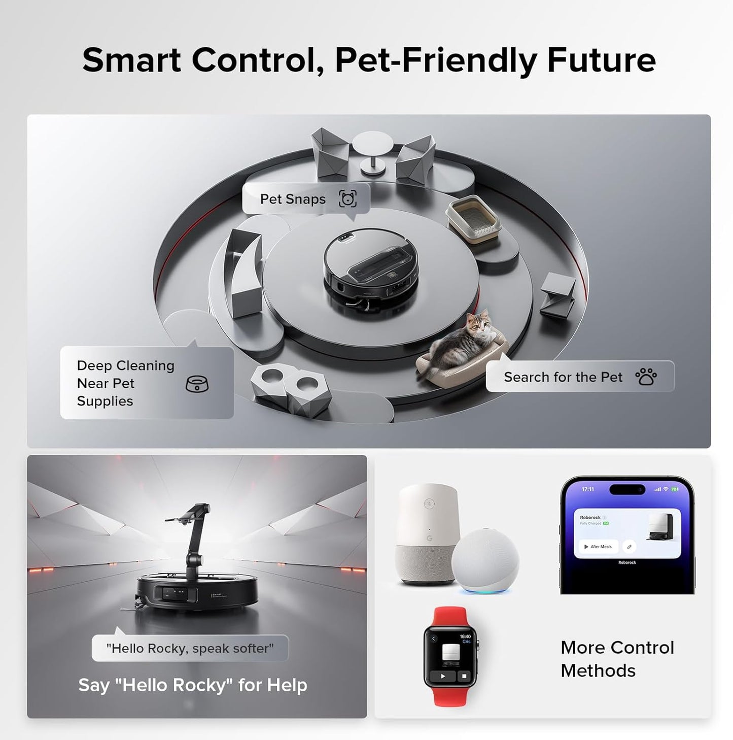 Servio Saros Z70 Robot Vacuum and Mop with OmniGrip robotic Arm