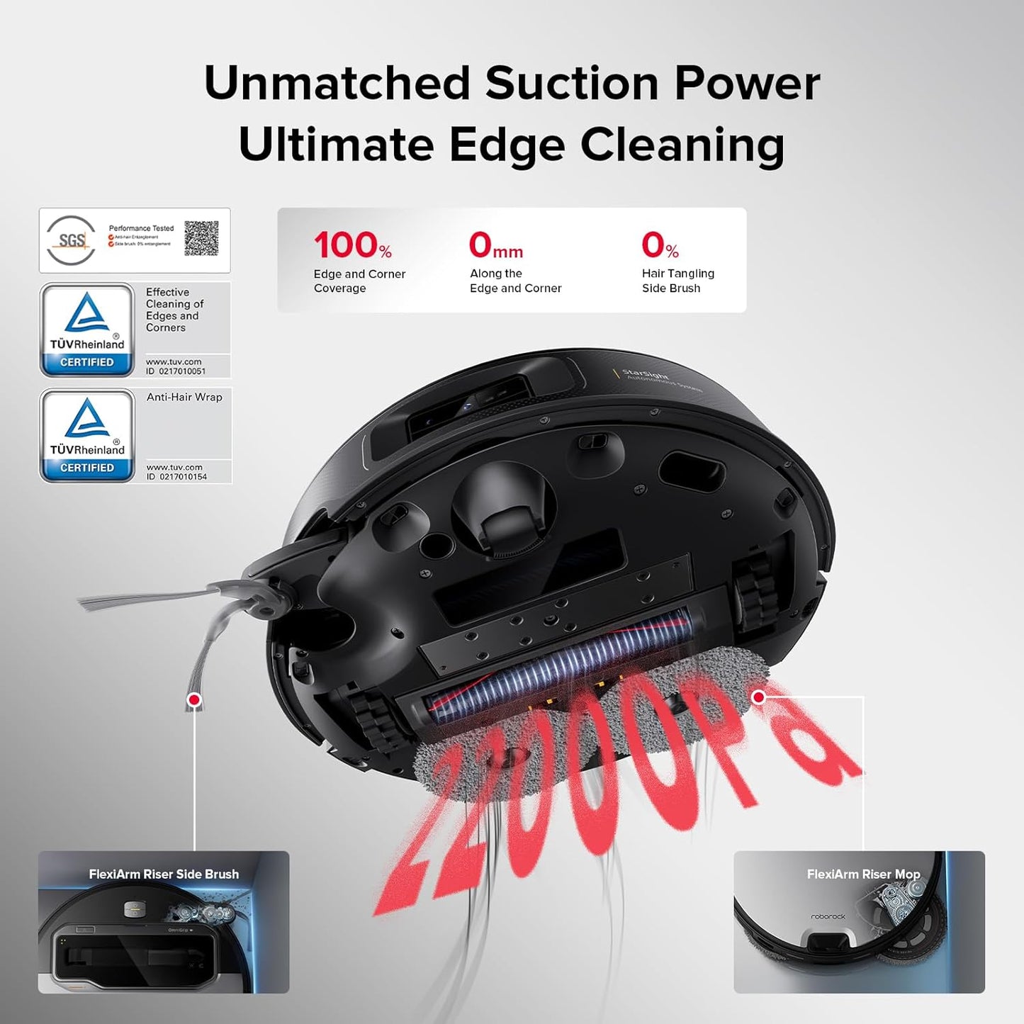 Servio Saros Z70 Robot Vacuum and Mop with OmniGrip robotic Arm